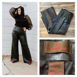 Sleek & Stylish Wide Leg Danier Leather Pants